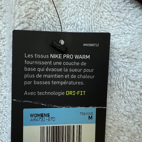 Nike Dri-Fit Purple High Neck Shirt - Medium - New with Tags - Picture 7 of 7